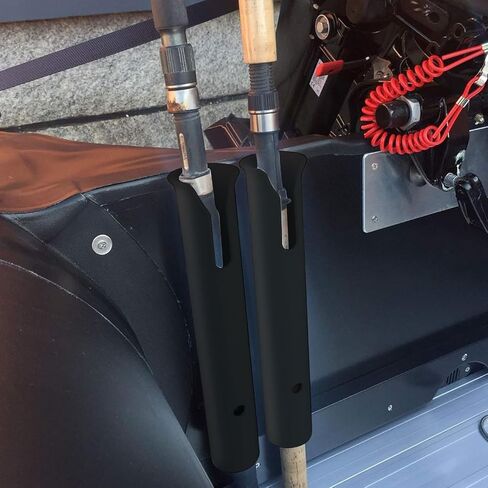 6Pcs Fishing Rod Holder Racks Portable Fishing Pole Holders Bracket for Boats, Garage, Cooler, Trailer, Black in Saudi Arabia