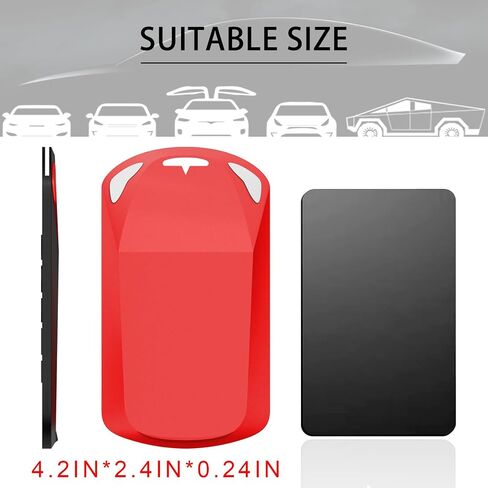 Key Card Holder for Tesla: 2Pack Silicone Card Key Holder Soft Card Key Cover Compatible with Tesla Model Y 3 S X in Saudi Arabia