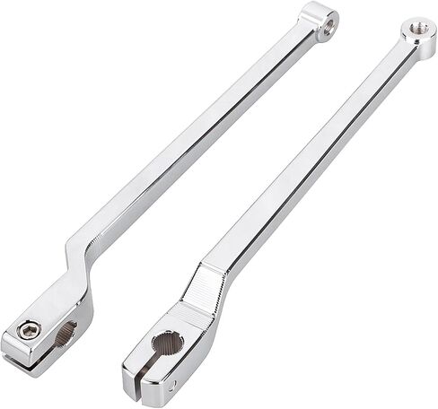 Chrome 9.84" Extended Shifter Lever Heel Toe Shift Levers Set Compatible with Harley 1986-later FL Softail, 1988-later Touring FLH/FLT and '08-Later Trike Models in Saudi Arabia