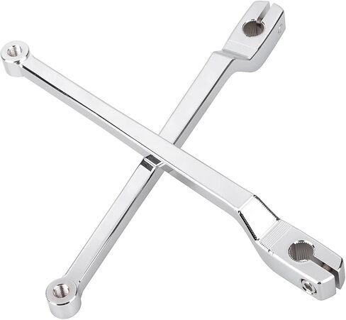 Chrome 9.84" Extended Shifter Lever Heel Toe Shift Levers Set Compatible with Harley 1986-later FL Softail, 1988-later Touring FLH/FLT and '08-Later Trike Models in Saudi Arabia