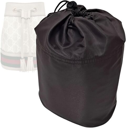 Nylon Purse Organizer for Gucci Ophidia Small Bucket Inserts with a Zipper Closer Waterproof Bag in Bag Shapers in Saudi Arabia