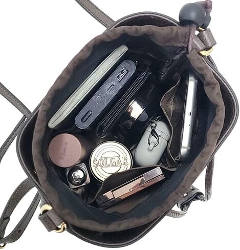 Nylon Purse Organizer for Gucci Ophidia Small Bucket Inserts with a Zipper Closer Waterproof Bag in Bag Shapers in Saudi Arabia