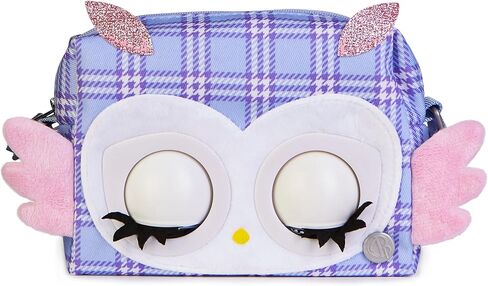 Purse Pets Print Perfect Owl - حقيبة حيوانات تفاعلية تحتوي على أكثر من 30 صوتًا وومضات وموسيقى ولعب، من 5 سنوات in Kuwait