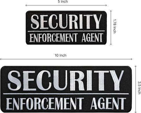 Black Police Patch Hooks Fastener for Military Tactical Vest - Combat Plate Carrier Law Enforcement Gears - Hook & Loop for Uniform and Jacket - Cool Embroidered Patches for Police in Kuwait