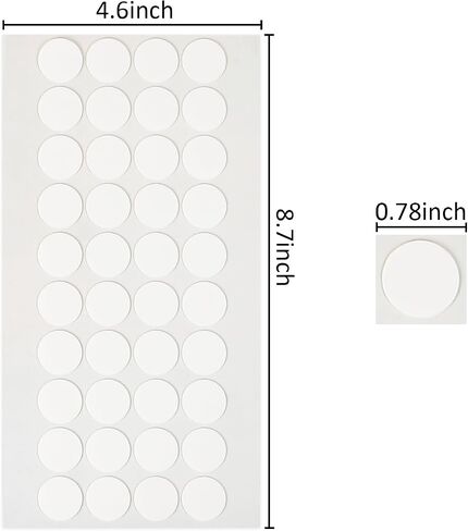 Aooba 320 Pcs Double Sided Dot Stickers Removable Round Clear Sticky Tack No Trace Sticky Putty (320) in Saudi Arabia