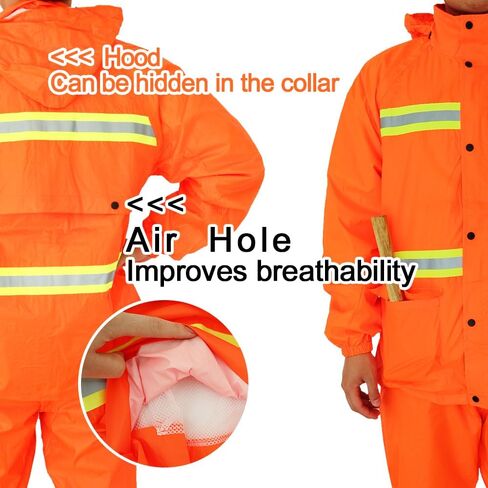 Rain Gear for Men Waterproof High Visibility Reflective Heavy Duty Outdoor All-Sport Work in Saudi Arabia