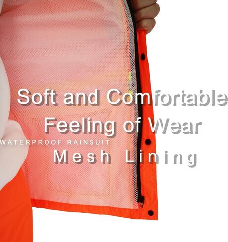 Rain Gear for Men Waterproof High Visibility Reflective Heavy Duty Outdoor All-Sport Work in Saudi Arabia
