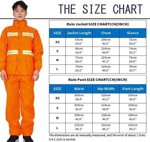 Rain Gear for Men Waterproof High Visibility Reflective Heavy Duty Outdoor All-Sport Work in Saudi Arabia