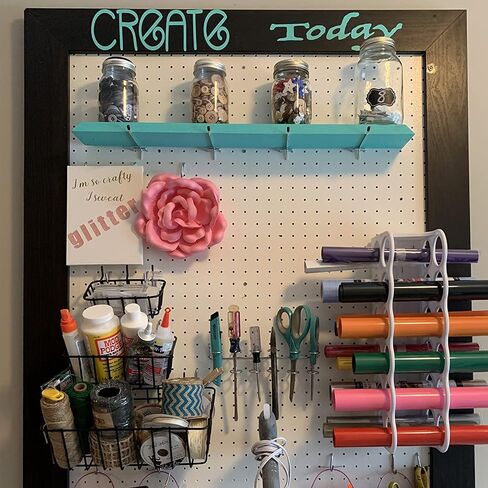 50 قطعة من خطافات PegBoard المعدنية مقاس 6 بوصة مع أطراف مطاطية، وخطاطيف لوح ربط شديدة التحمل للتعليق، وخطاطيف جدار ربط تناسب لوحة Pegboard مقاس 1/8 بوصة، ومجموعة خطافات العرض لأدوات المرآب وتخزين المتجر in Saudi Arabia