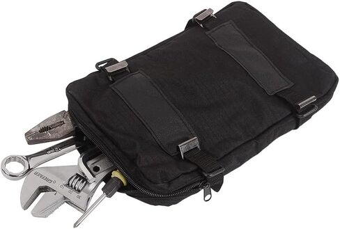 MOTO4U Front Fender Tool Bag,Motorcycle Tool Bag for Dirt Bike,Unviersal Motorcycle Fork Bag and Motorcycle Handlebar Bag with snaps,Sturdy MX Front Fender Tool Bag Easy to Install（Black） in Saudi Arabia