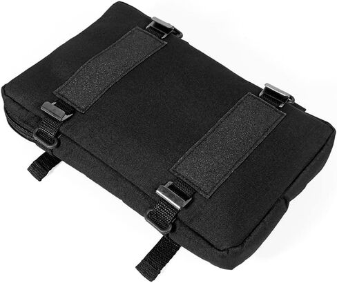 MOTO4U Front Fender Tool Bag,Motorcycle Tool Bag for Dirt Bike,Unviersal Motorcycle Fork Bag and Motorcycle Handlebar Bag with snaps,Sturdy MX Front Fender Tool Bag Easy to Install（Black） in Saudi Arabia