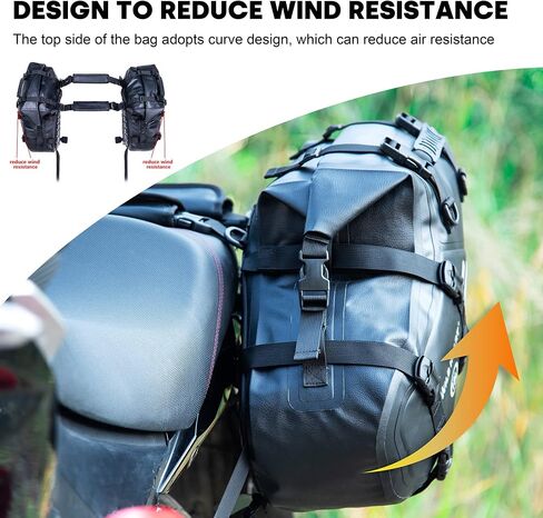 WILD HEART Motorcycle Saddlebags Waterproof Motorcycle Side Saddlebags Pannier Bag Trunk Motorcycle Accessory in Saudi Arabia