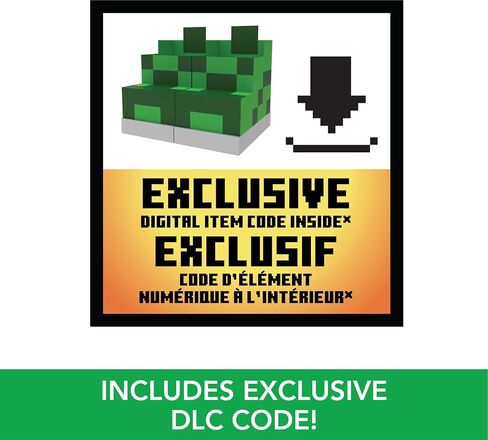 Mattel Minecraft Exploding RC Creeper مع أضواء وأصوات و10 جزيئات انفجارية وحركة أصلية للعبة ورمز DLC in Saudi Arabia
