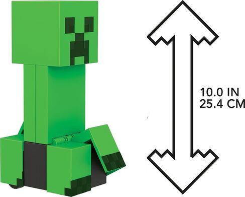 Mattel Minecraft Exploding RC Creeper مع أضواء وأصوات و10 جزيئات انفجارية وحركة أصلية للعبة ورمز DLC in Saudi Arabia