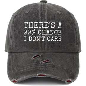 There's A 99% Chance I Don't Care Hat Men Funny Mesh Baseball Cap for Fall in Saudi Arabia