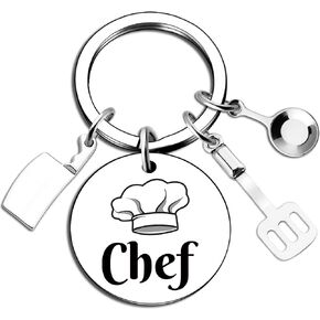 Chef Gifts For Women Men Cooking Culinary Gifts For People Who Love To Cook Gift For Cooking Lovers Culinary Students Keychain Chef Accessories Unique Chefs Jewelry Ideas in Kuwait