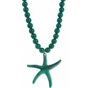 Chunky Beaded Necklace for Women Boho Colorful Summer Starfish Acrylic Choker Beach Chain Necklace Beads Trendy Jewelry in Saudi Arabia