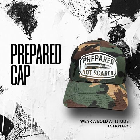 The Drive Clothing "Prepared Hat for Men & Women | Funny Offensive Fitted Baseball Cap | Structured Streetwear Trucker Hat | Bold Statement Urban Casual Headwear | Green Camo in Saudi Arabia