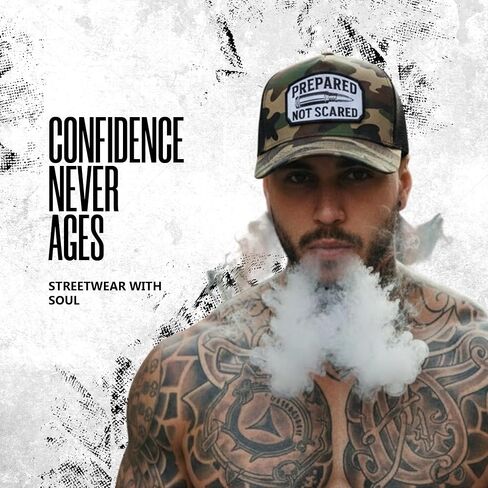 The Drive Clothing "Prepared Hat for Men & Women | Funny Offensive Fitted Baseball Cap | Structured Streetwear Trucker Hat | Bold Statement Urban Casual Headwear | Green Camo in Saudi Arabia