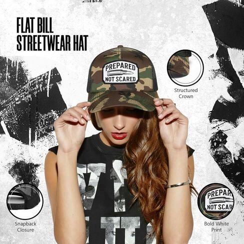 The Drive Clothing "Prepared Hat for Men & Women | Funny Offensive Fitted Baseball Cap | Structured Streetwear Trucker Hat | Bold Statement Urban Casual Headwear | Green Camo in Saudi Arabia
