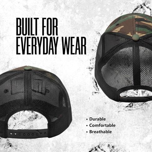 The Drive Clothing "Prepared Hat for Men & Women | Funny Offensive Fitted Baseball Cap | Structured Streetwear Trucker Hat | Bold Statement Urban Casual Headwear | Green Camo in Saudi Arabia
