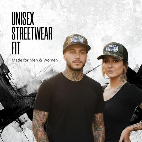 The Drive Clothing "Prepared Hat for Men & Women | Funny Offensive Fitted Baseball Cap | Structured Streetwear Trucker Hat | Bold Statement Urban Casual Headwear | Green Camo in Saudi Arabia