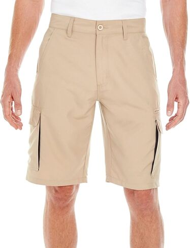 Burnside 9803 Micro Fiber Cargo Short - Khaki - 36 in Saudi Arabia