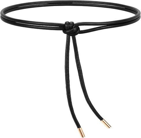 SANSTHS Rope Belts for Women Adjustable Waist Thin Belt for Dresses Coats and Pants with Silver Buckle in Kuwait