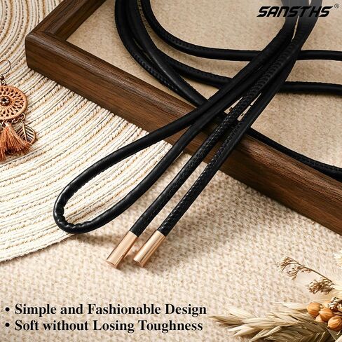 SANSTHS Rope Belts for Women Adjustable Waist Thin Belt for Dresses Coats and Pants with Silver Buckle in Kuwait