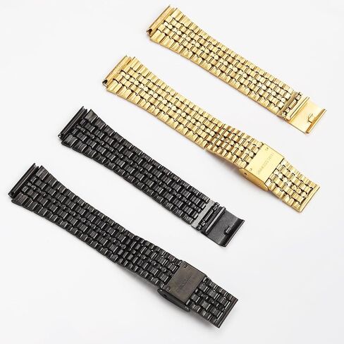 18 مللي متر حزام ساعة من الفولاذ المقاوم للصدأ لـ Casio AE1200 1300 A159/A158/A105/A168/A169 AE1200/1300/AE500W أشرطة معدنية صغيرة مربعة الشكل in Kuwait