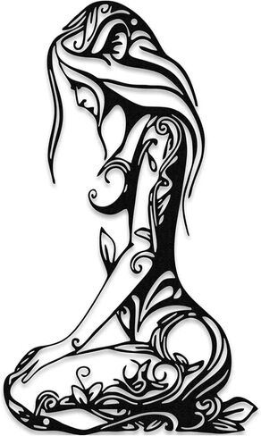 Modern Minimalist Black Abstract Metal Wall Art & Unique Wall Decor, Metal Wall Sculptures for Living Room, Bedroom, Bathroom, Home, Office in Saudi Arabia