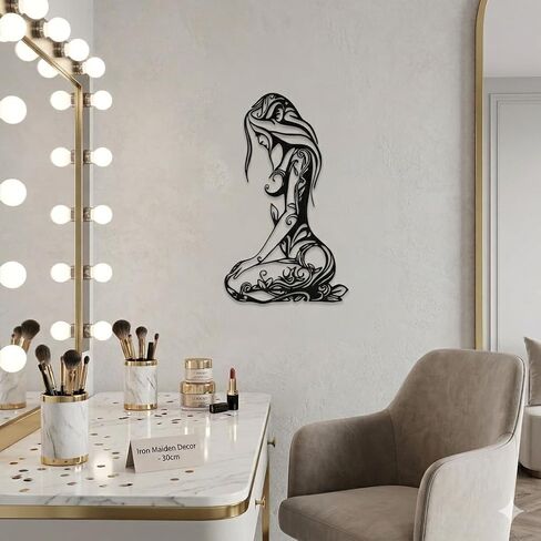 Modern Minimalist Black Abstract Metal Wall Art & Unique Wall Decor, Metal Wall Sculptures for Living Room, Bedroom, Bathroom, Home, Office in Saudi Arabia