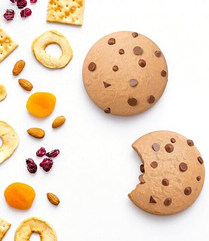 Novabright 2 Pcs 7 Inch Chocolate Chip Cookie Wall Art 3D Printed Decor Cute Cookie Realistic Food 3D Wall Art for Kitchen Playroom Apartment Coffee Shop Fun Decoration Home Decor Gift in Kuwait
