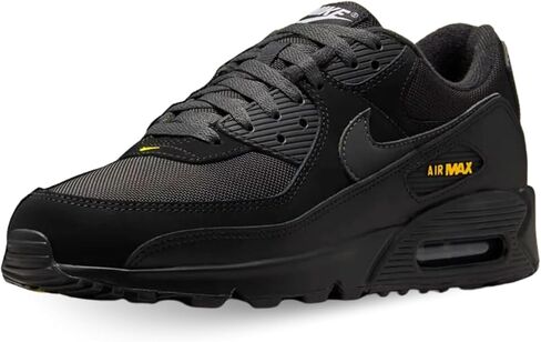 Men's Nike Air Max 90 Black Speed Yellow Running Shoes in Kuwait