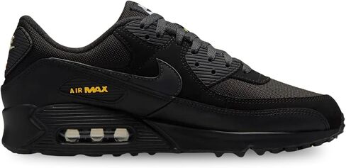 Men's Nike Air Max 90 Black Speed Yellow Running Shoes in Kuwait