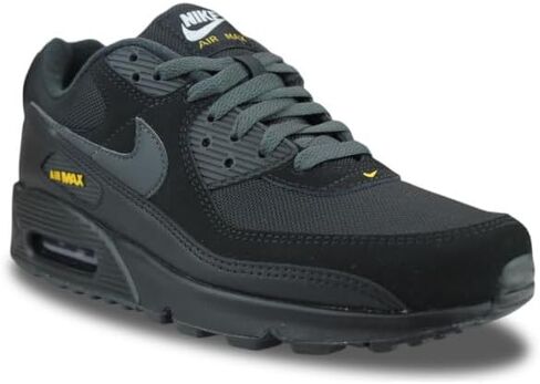 Men's Nike Air Max 90 Black Speed Yellow Running Shoes in Kuwait