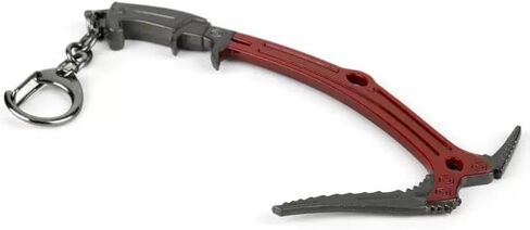 Lara Croft Ice Axe Keychain — Zinc Alloy Video Game Inspired Climbing Pickaxe Model, 4.7" Collectible Cosplay Prop Pendant, Backpack Car Key Chain Charm, Gift for Tomb Raider Fans in Saudi Arabia