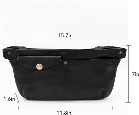 Leather Crossbody Handbag with Gold Accent Premium Leather Belt Bag - Stylish Hands-Free Fanny Pack for Everyday Adventures (Black) in Kuwait