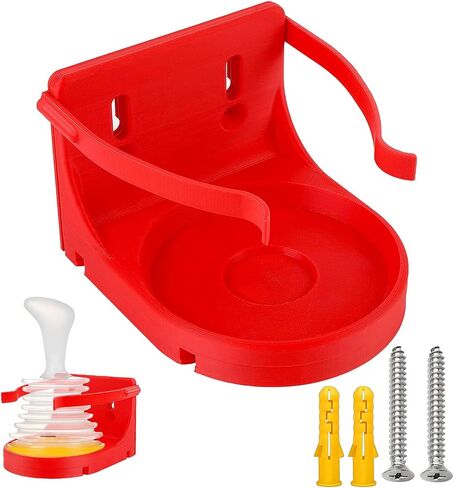 Wall Mount for LifeVac Anti Choking Device & Mask | Quick-Release Choking Rescue Organizer, Easy Installation, Space-Saving Emergency Wall Mount for All Ages (Device Not Included) (Red, Standard size) in Saudi Arabia
