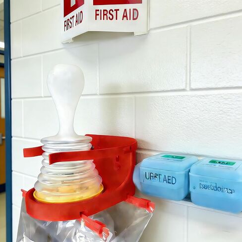 Wall Mount for LifeVac Anti Choking Device & Mask | Quick-Release Choking Rescue Organizer, Easy Installation, Space-Saving Emergency Wall Mount for All Ages (Device Not Included) (Red, Standard size) in Saudi Arabia
