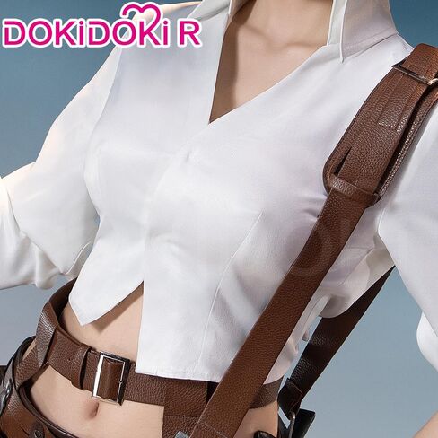 كيرا كيرا سيدة تأثيري حلي Doki-R بدلة بيضاء تنورة تأثيري ملابس مجموعة كاملة زي الهالوين للنساء in Kuwait