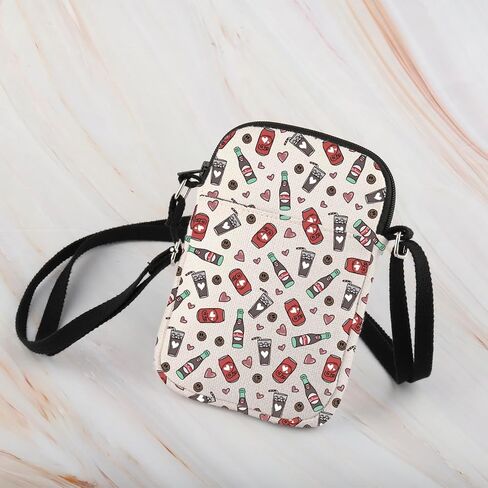 WCGXKO Soda Crossbody Bag Favourite Drink Soda Social Club Soda Pepper Gift in Kuwait