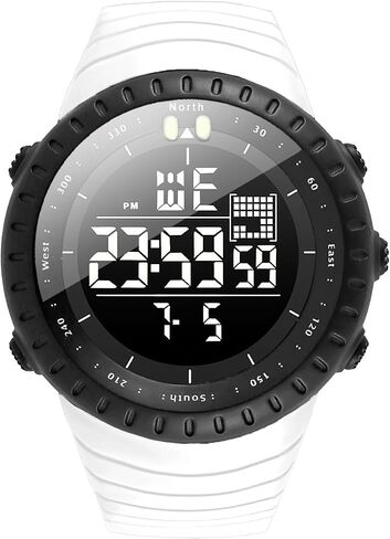 Waterproof Military Digital Watch for Men, Date Multi Function Tactics LED Face Alarm Stopwatch Wristwatch, Outdoor Tactical Watches in Saudi Arabia