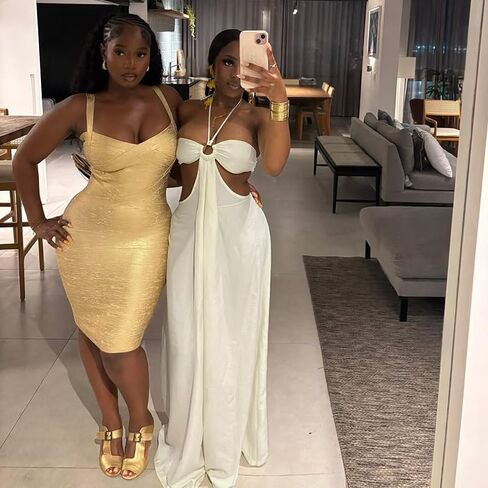 Womens Fashion Halter Jumpsuit Sexy One Piece Outfit Wide Leg Long Pants Loose Overalls Romper For Women in Kuwait