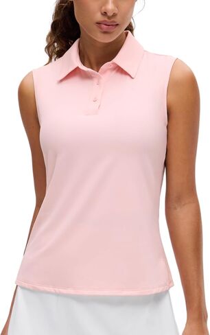 CRZ YOGA Golf Polo Shirts Sleeveless for Women UPF 50+ - Sun Protection Tennis Athletic Collared Tanks Lightweight Quick Dry in Kuwait