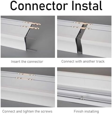 Double Row Curtain Track Silent Heavy Duty Drop Ceiling for Curtains-Room Divider,Heavy Duty 2.8m Ceiling Mount Cornice Board Frame with Curtain Tracks - Durable Curtain & Blind Support, Ide in Kuwait