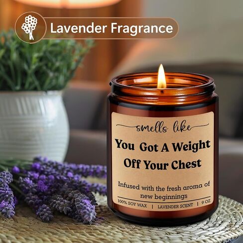 LEADO Get Well Candle - Mastectomy Gifts for Women, Breast Cancer Gifts - Funny Breast Reduction, Mastectomy Recovery, Cancer Survivor, Top Surgery Present for Woman, Men - Post Lumpectomy Must Haves in Kuwait