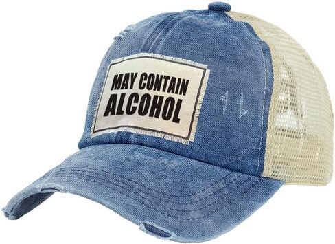 BRIEF INSANITY Drinking Themed Funny Trucker Hats for Women and Men, Unisex Novelty Snapback Hats for Adults in Kuwait
