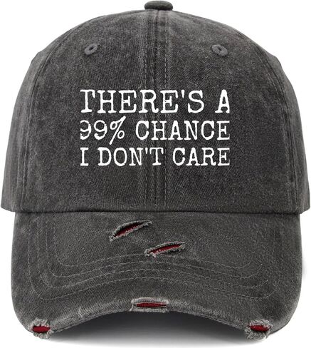 There's A 99% Chance I Don't Care Hat Men Funny Mesh Baseball Cap for Fall in Saudi Arabia