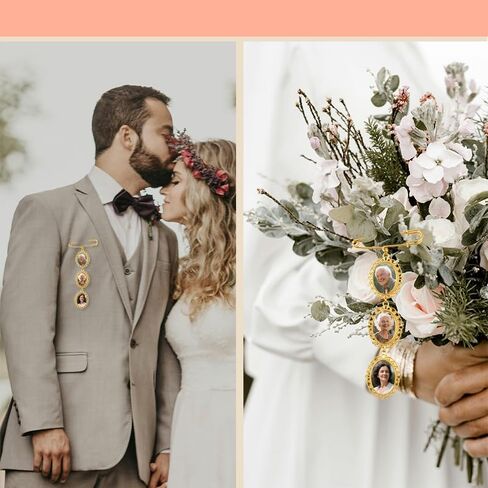 إطارات الصور بروش الزفاف لباقة الزفاف دبوس بروش زهرة لعرسان العروس in Kuwait